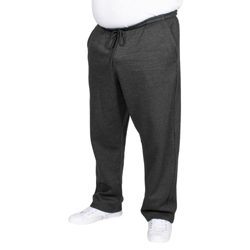 Bigdude Open Hem Joggers Charcoal